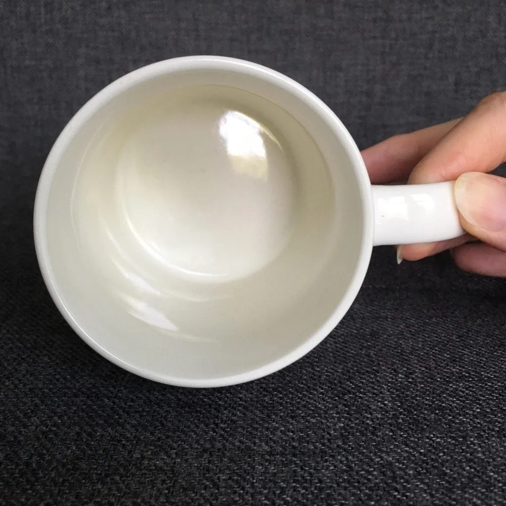 “This mug is a hug from me to you,” Coffee Mug, Ivory, Cream, 11 oz